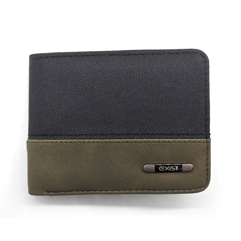 Polyester MIXED Touch Touch Pu Bifold Wallets For Men